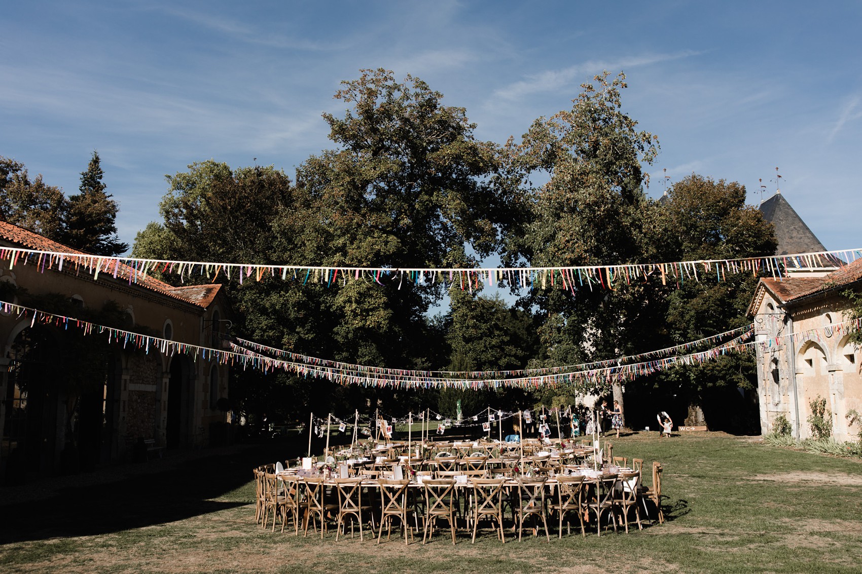 Temperley London bride French Chateau wedding  - A Temperley London Dress, Velvet, Tweed + Jewel Tones for a Joyful Chateau Wedding in South West France