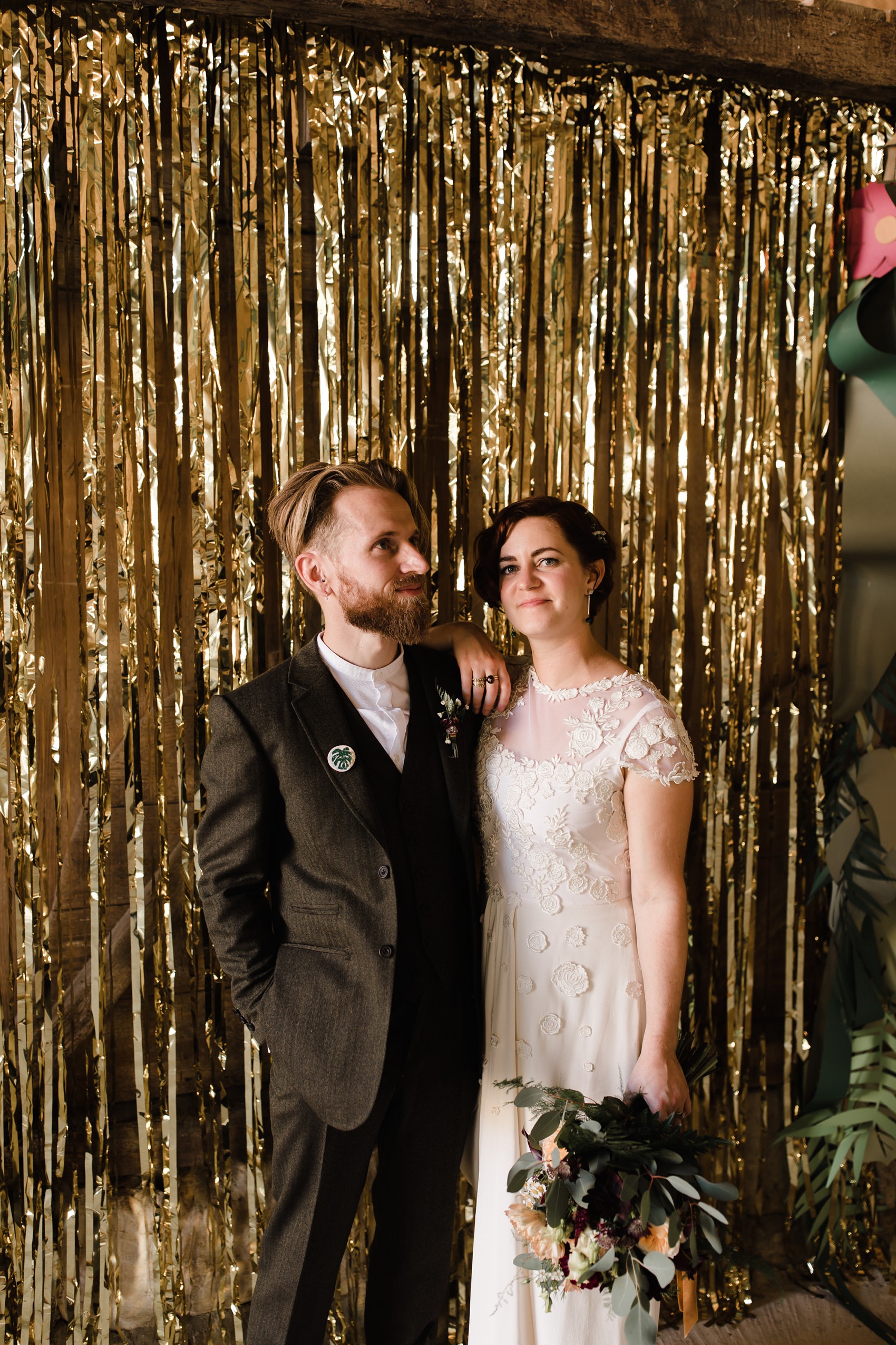 Temperley London bride French Chateau wedding  - A Temperley London Dress, Velvet, Tweed + Jewel Tones for a Joyful Chateau Wedding in South West France