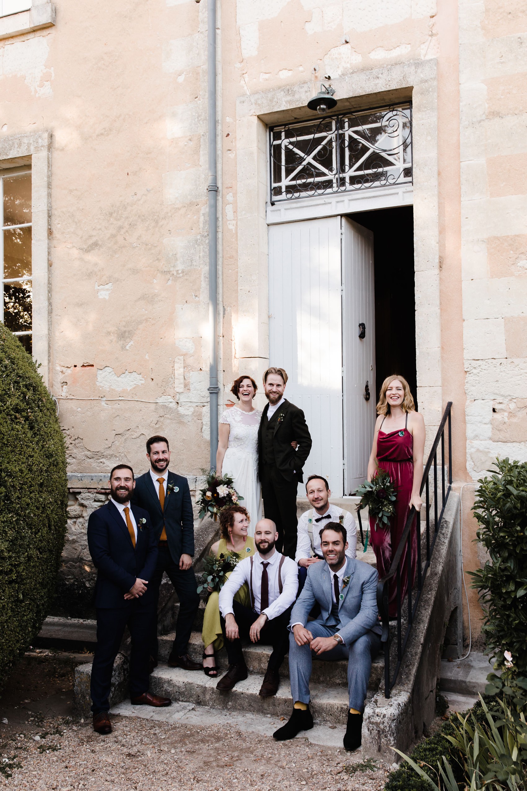 Temperley London bride French Chateau wedding  - A Temperley London Dress, Velvet, Tweed + Jewel Tones for a Joyful Chateau Wedding in South West France