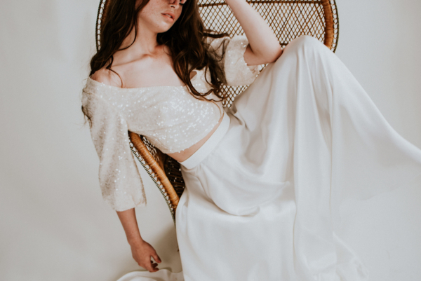Rolling in Roses – Sustainable + Ethical Wedding Dresses Using Eco-Friendly Fabric + Peace Silk, for the Modern and Wildly Romantic Bride