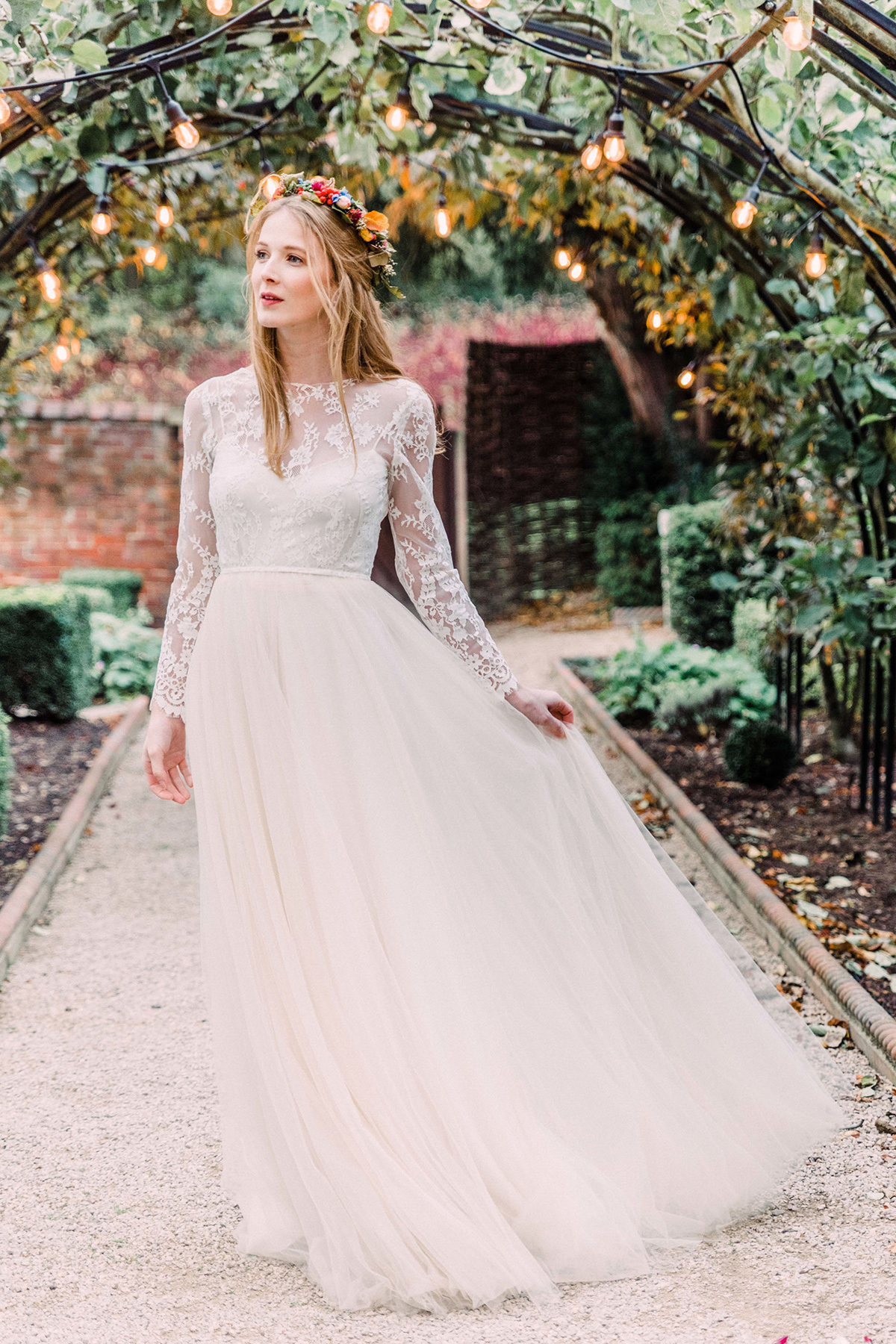 Walled garden Autumn wedding romance 1