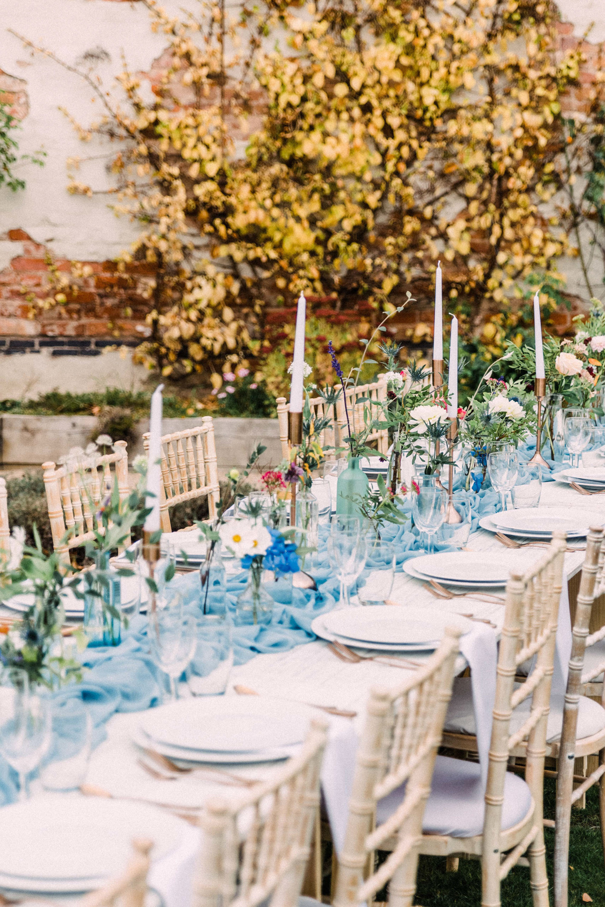 Walled garden Autumn wedding romance 63