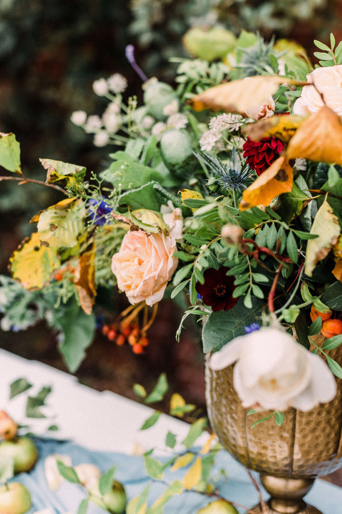 Walled garden Autumn wedding romance 64