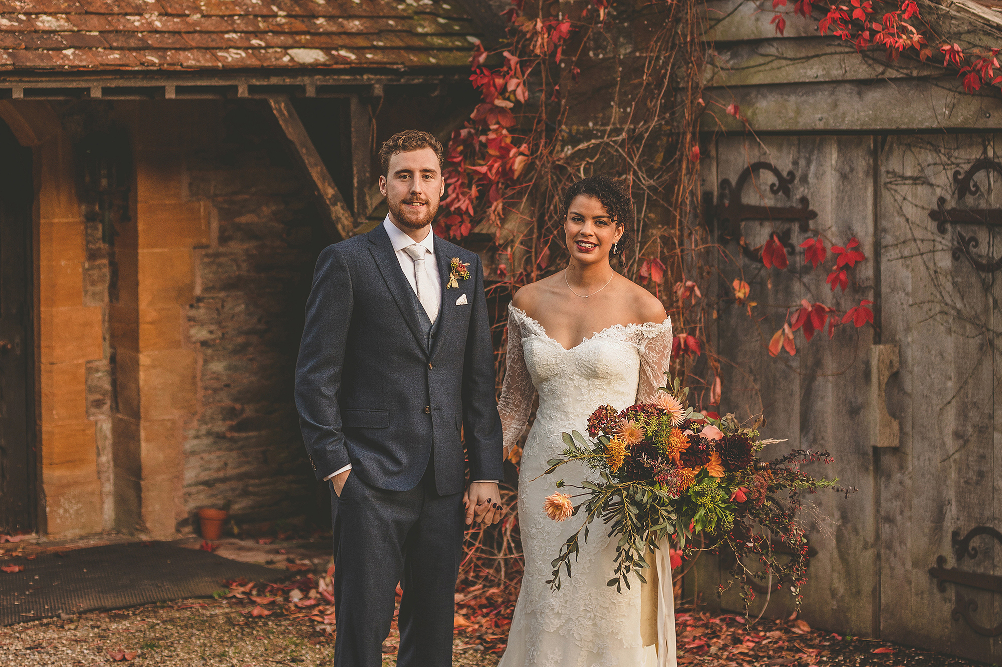 A Bride in Pronovias for her Colourful, Autumn, Country House Wedding in Somerset 7 autumn wedding maunsel house
