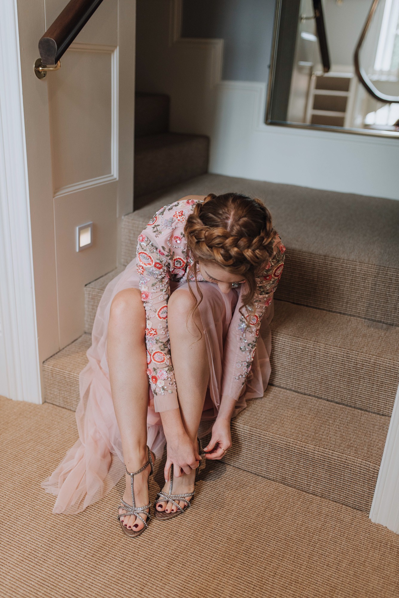 11 Stephanie Allin dress Boho Botanical Barn Wedding Norfolk - A Stephanie Allin Dress + Bridesmaids in Needle & Thread for a Botanical, Boho Barn Wedding in Norfolk 11 Stephanie Allin dress Boho Botanical Barn Wedding Norfolk
