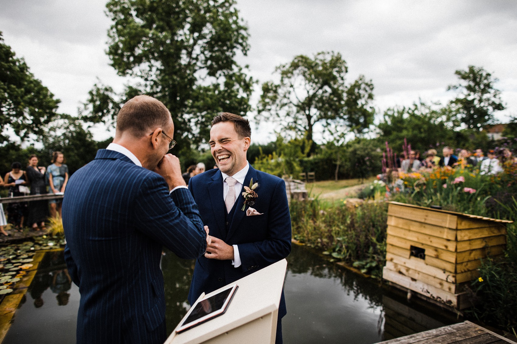 16 Floral Temperley dress garden wedding at home