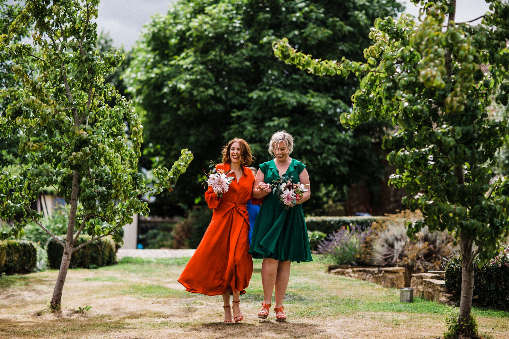18 Floral Temperley dress garden wedding at home