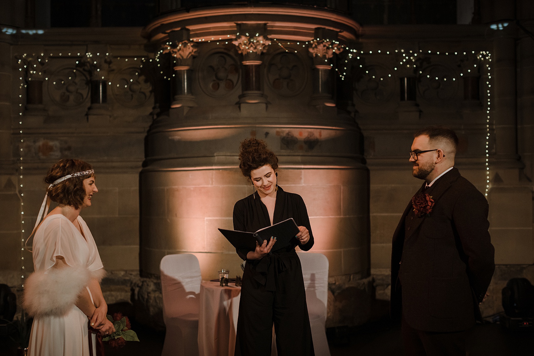 1920s bride Glasgow city wedding 17