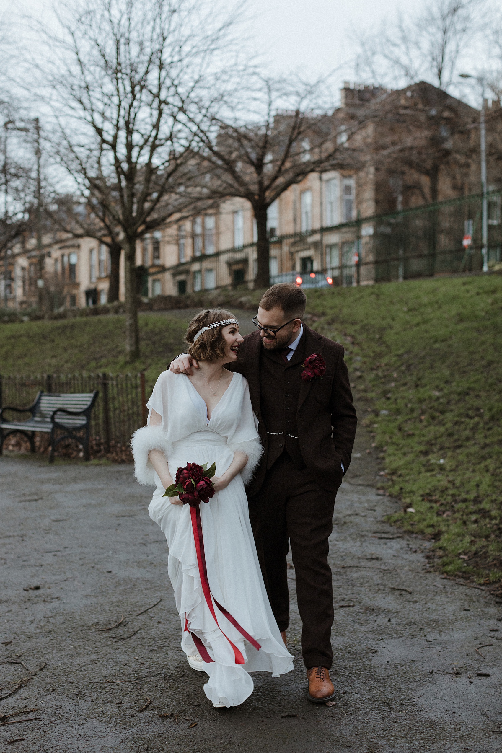 1920s bride Glasgow city wedding 28 - A 1920s Inspired Bride and her Fun and Informal Glasgow City Centre Wedding 1920s bride Glasgow city wedding 28