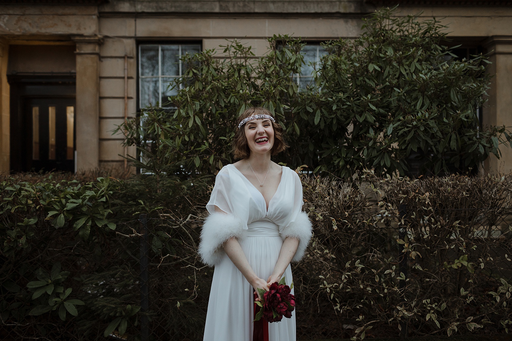 1920s bride Glasgow city wedding 29
