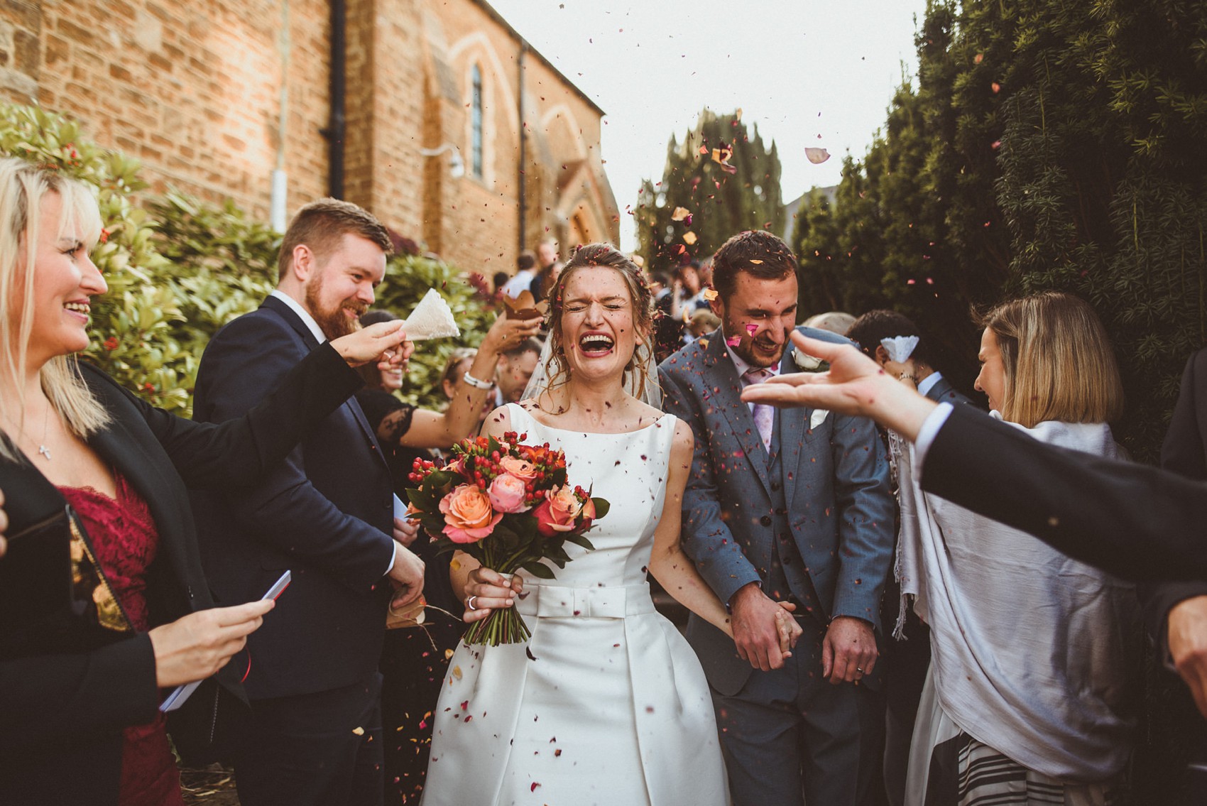 20 Rosa Clara bride Autumn Surrey wedding