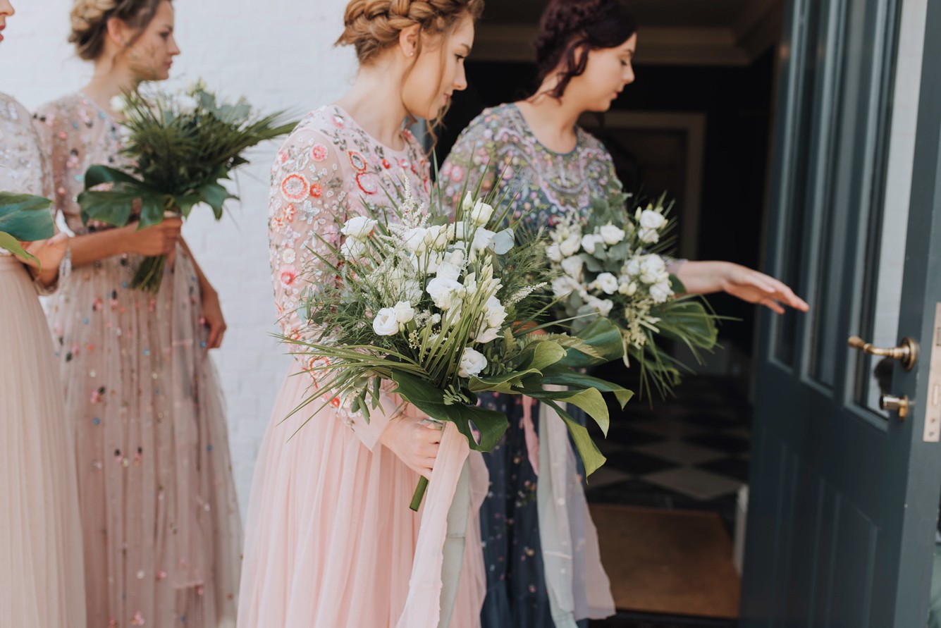 20 Stephanie Allin dress Boho Botanical Barn Wedding Norfolk - A Stephanie Allin Dress + Bridesmaids in Needle & Thread for a Botanical, Boho Barn Wedding in Norfolk 20 Stephanie Allin dress Boho Botanical Barn Wedding Norfolk