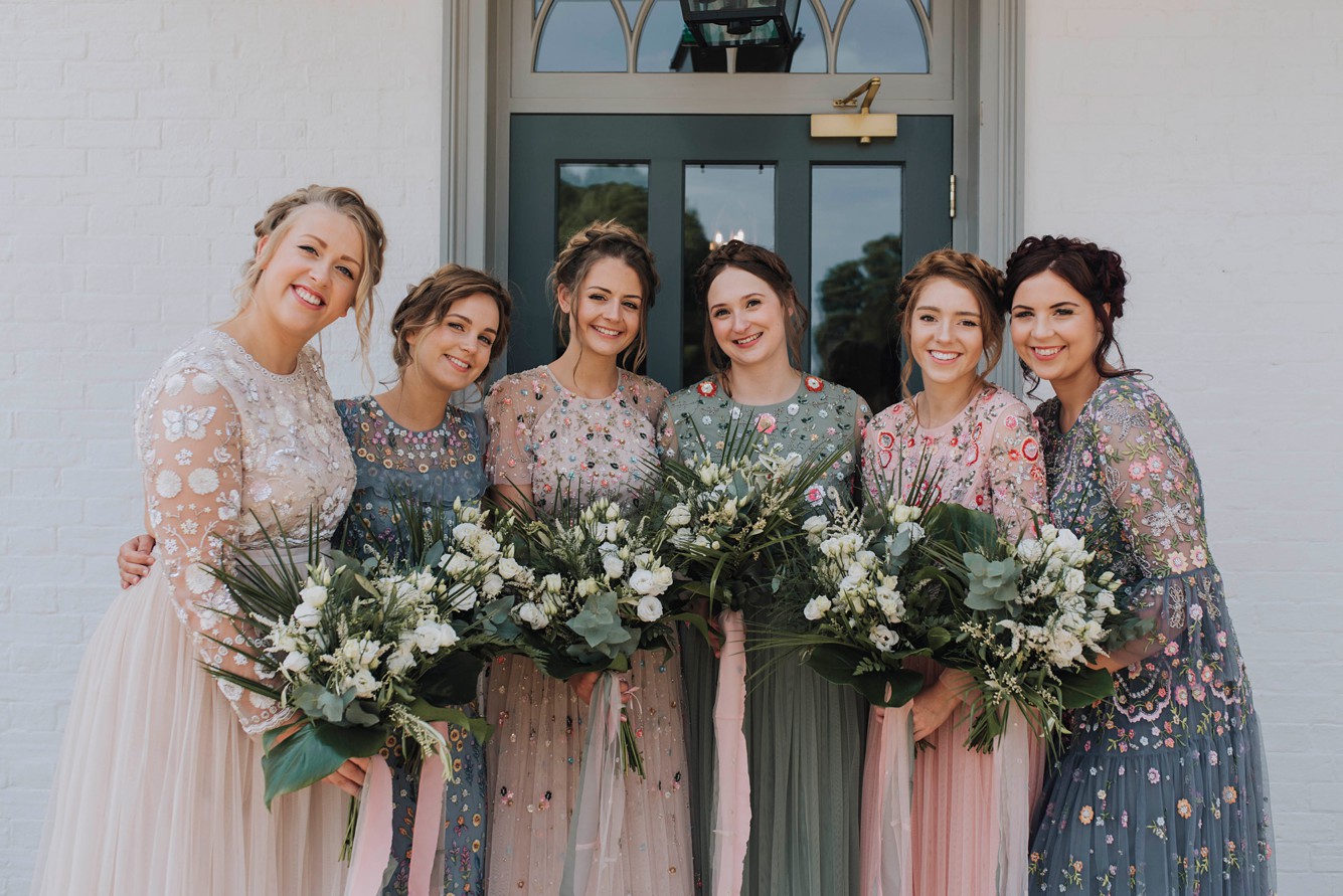 A Stephanie Allin Dress  Bridesmaids in Needle Thread 