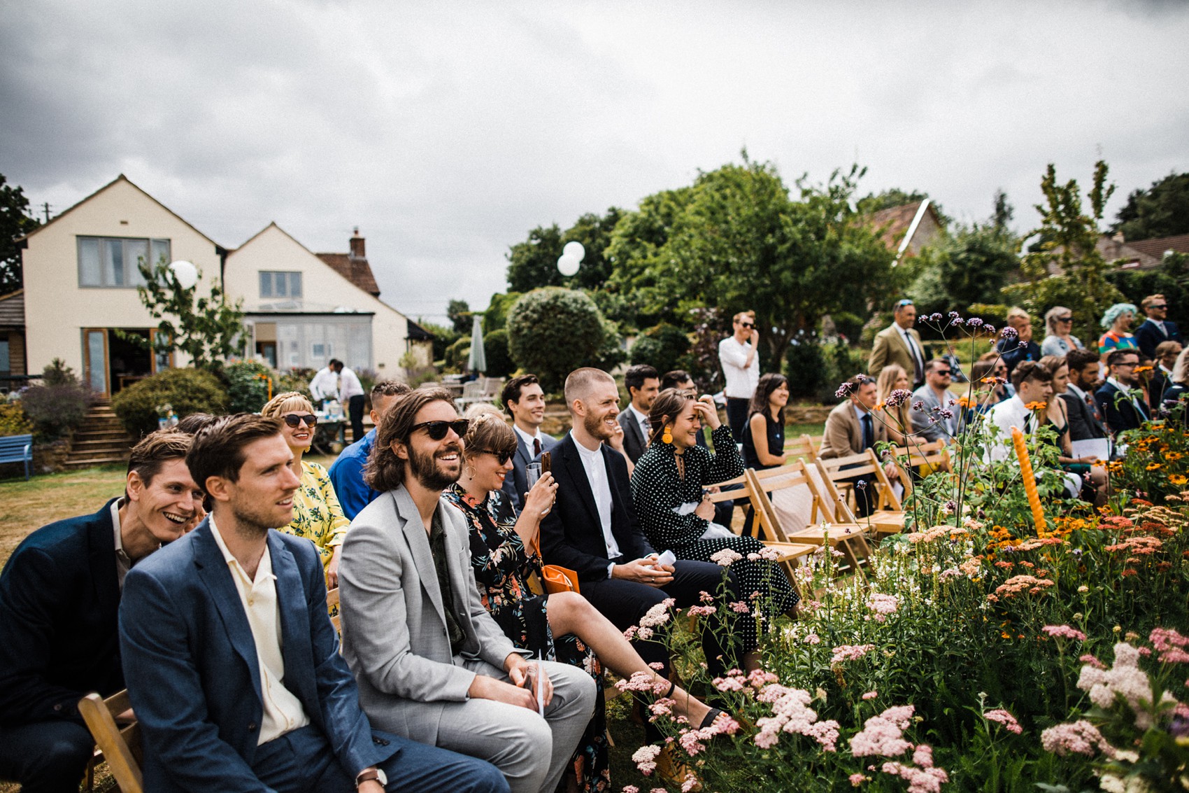 24 Floral Temperley dress garden wedding at home