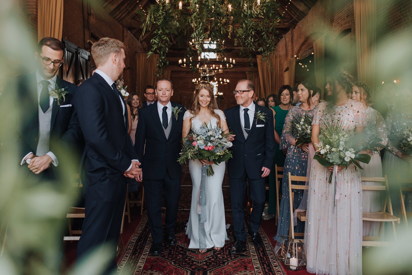 25 Stephanie Allin dress Boho Botanical Barn Wedding Norfolk - A Stephanie Allin Dress + Bridesmaids in Needle & Thread for a Botanical, Boho Barn Wedding in Norfolk 25 Stephanie Allin dress Boho Botanical Barn Wedding Norfolk
