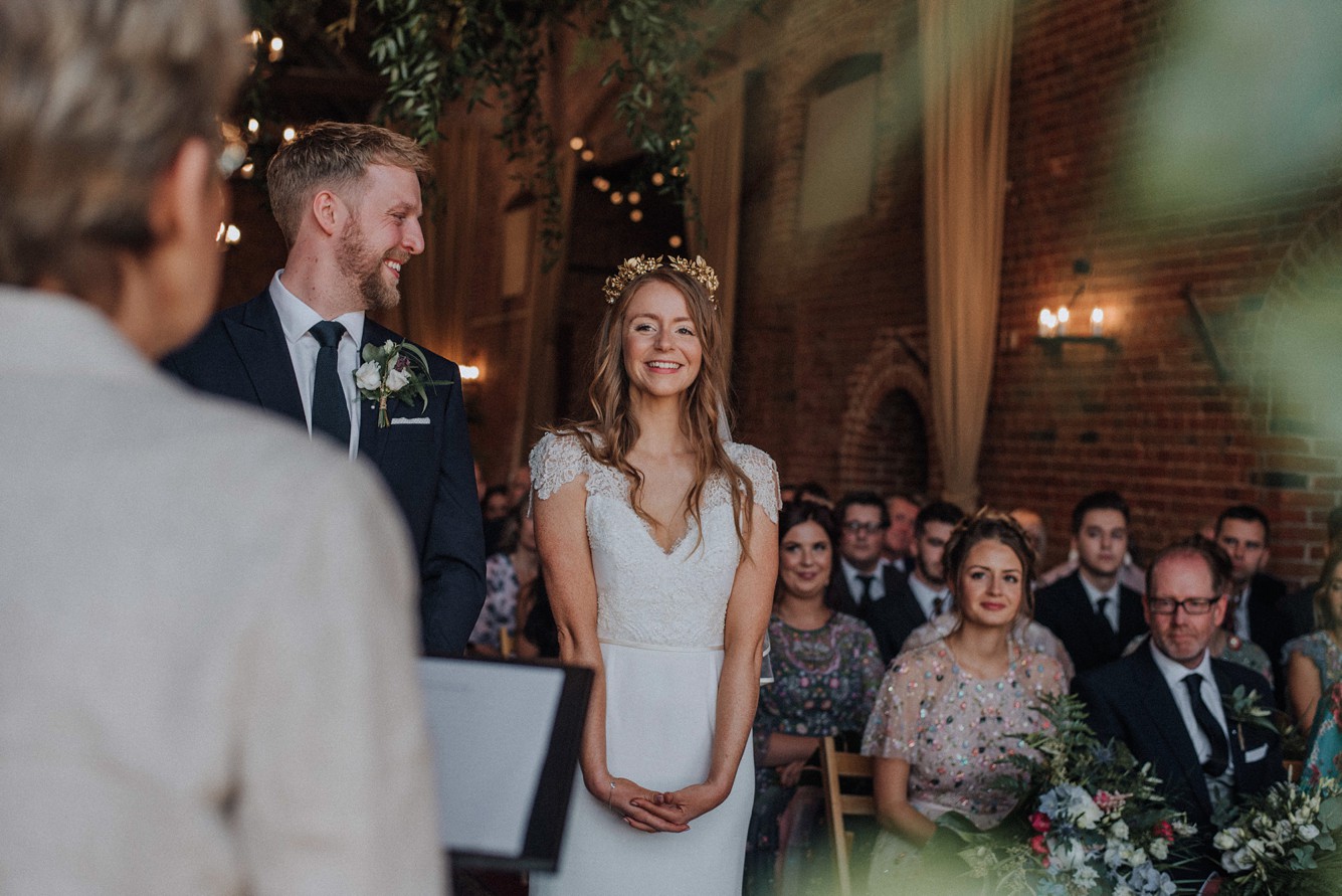 26 Stephanie Allin dress Boho Botanical Barn Wedding Norfolk - A Stephanie Allin Dress + Bridesmaids in Needle & Thread for a Botanical, Boho Barn Wedding in Norfolk 26 Stephanie Allin dress Boho Botanical Barn Wedding Norfolk
