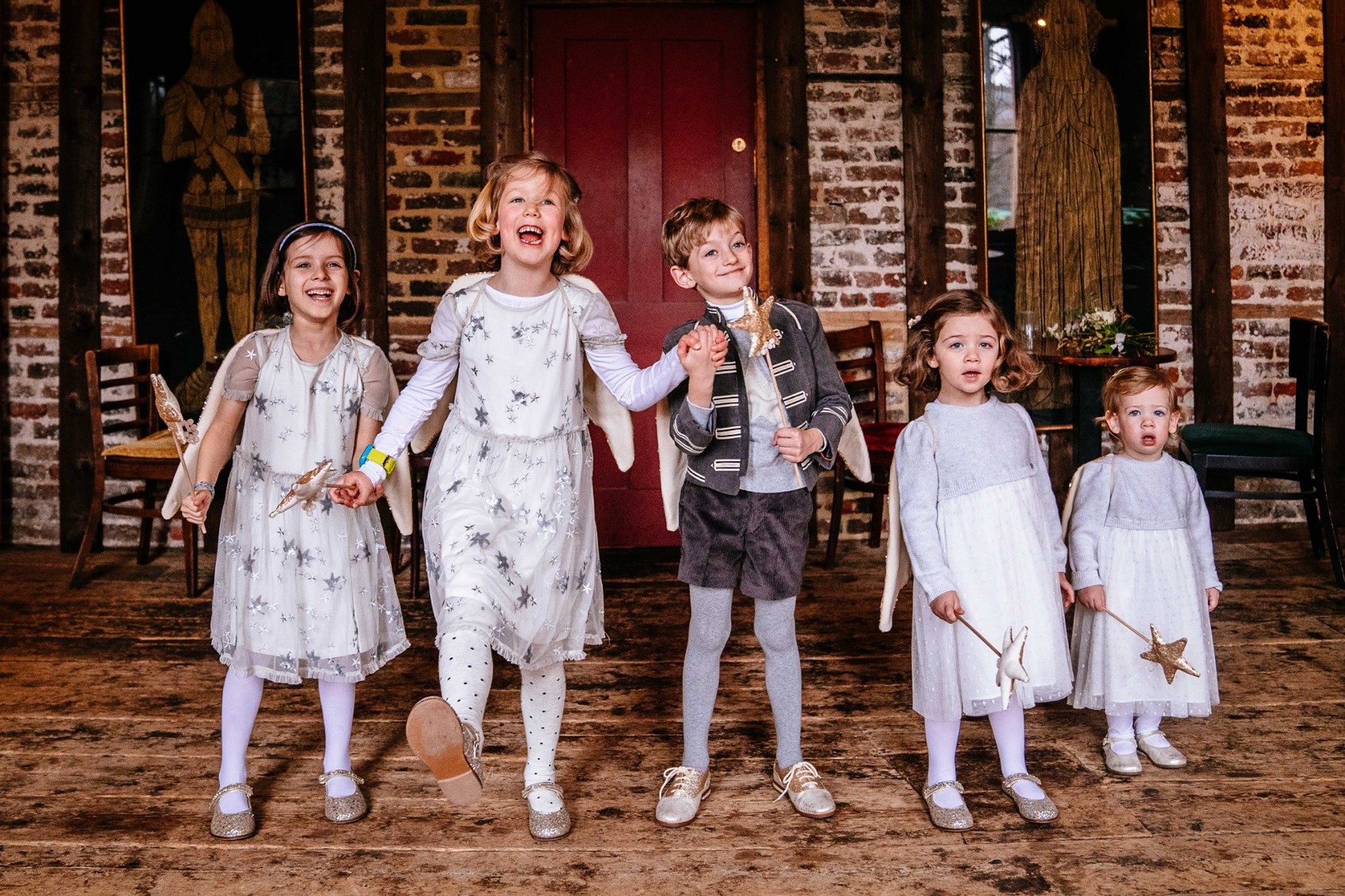  Wiltons Hall Wedding Bo Luca bride - A Bo & Luca Bride in a Floral Crown for a Beautiful, Blended Family Wedding at Wilton's Music Hall