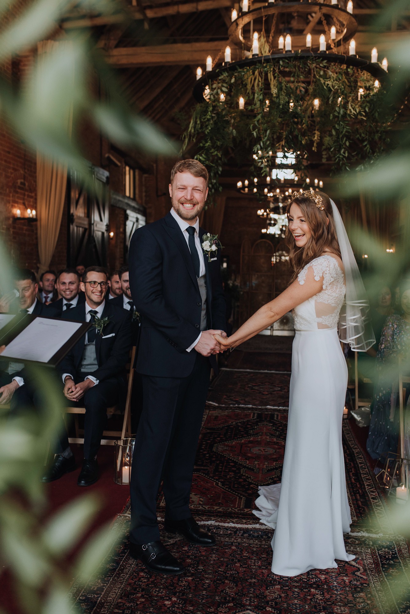 27 Stephanie Allin dress Boho Botanical Barn Wedding Norfolk