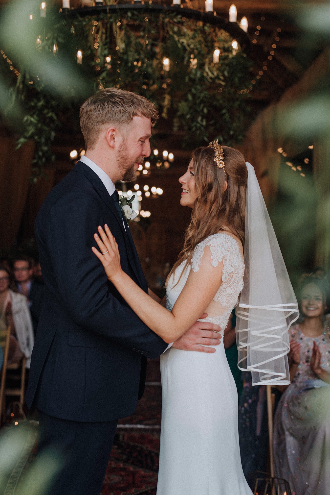 28 Stephanie Allin dress Boho Botanical Barn Wedding Norfolk - A Stephanie Allin Dress + Bridesmaids in Needle & Thread for a Botanical, Boho Barn Wedding in Norfolk 28 Stephanie Allin dress Boho Botanical Barn Wedding Norfolk