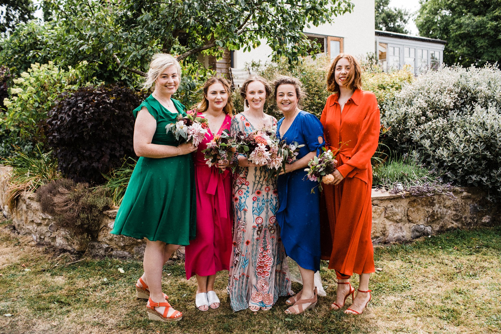 31 Floral Temperley dress garden wedding at home