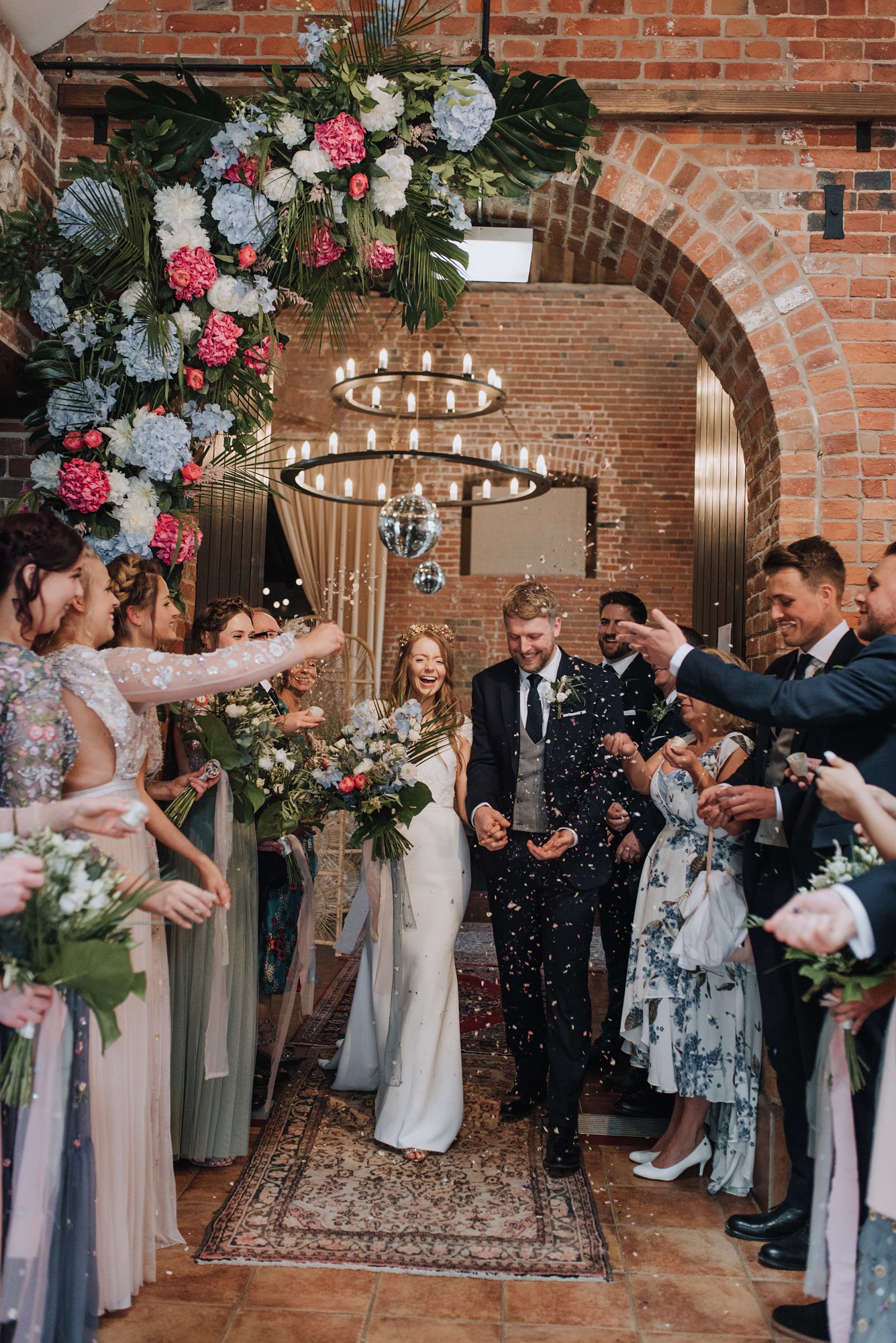 31 Stephanie Allin dress Boho Botanical Barn Wedding Norfolk