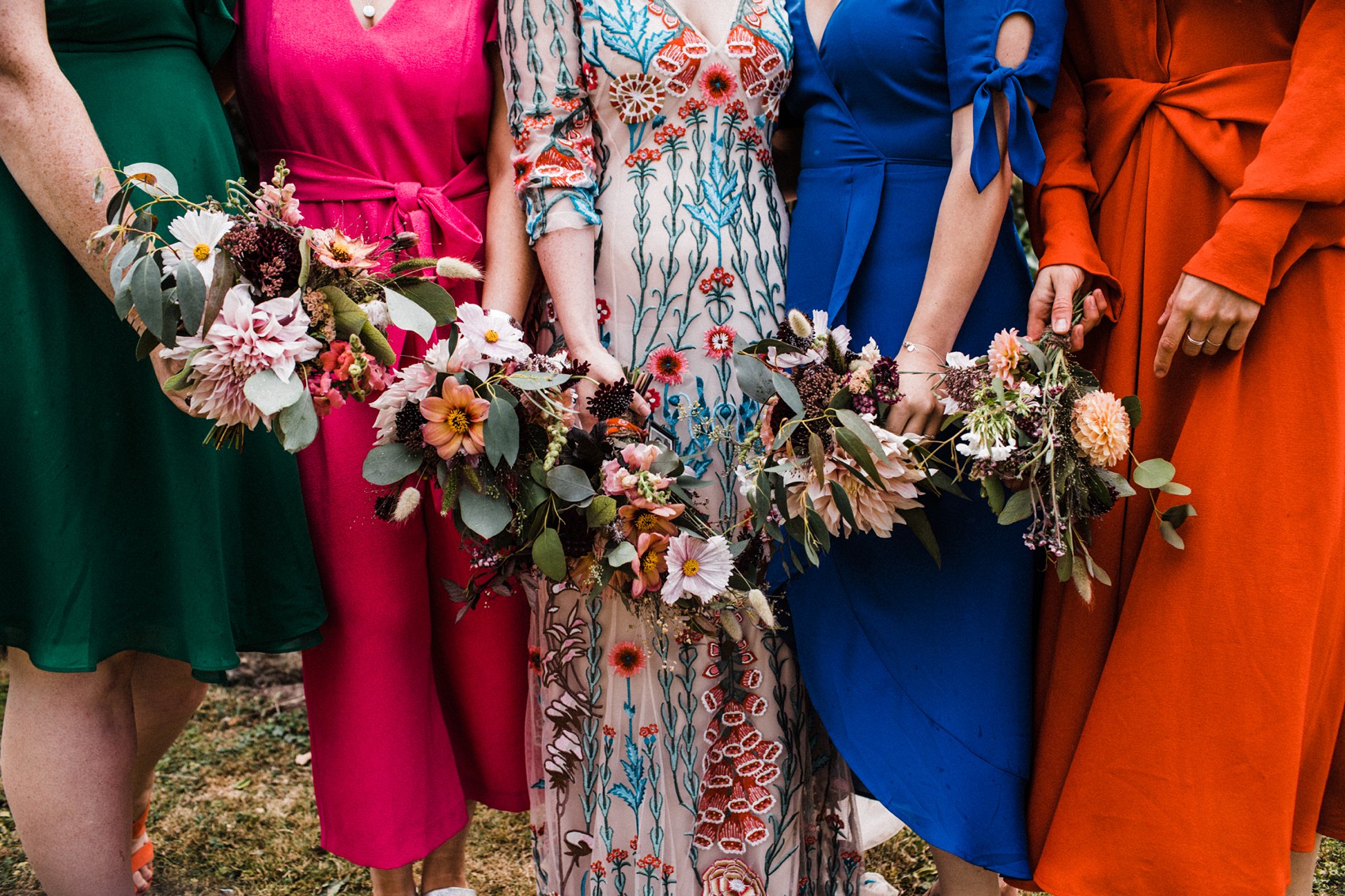 33 Floral Temperley dress garden wedding at home