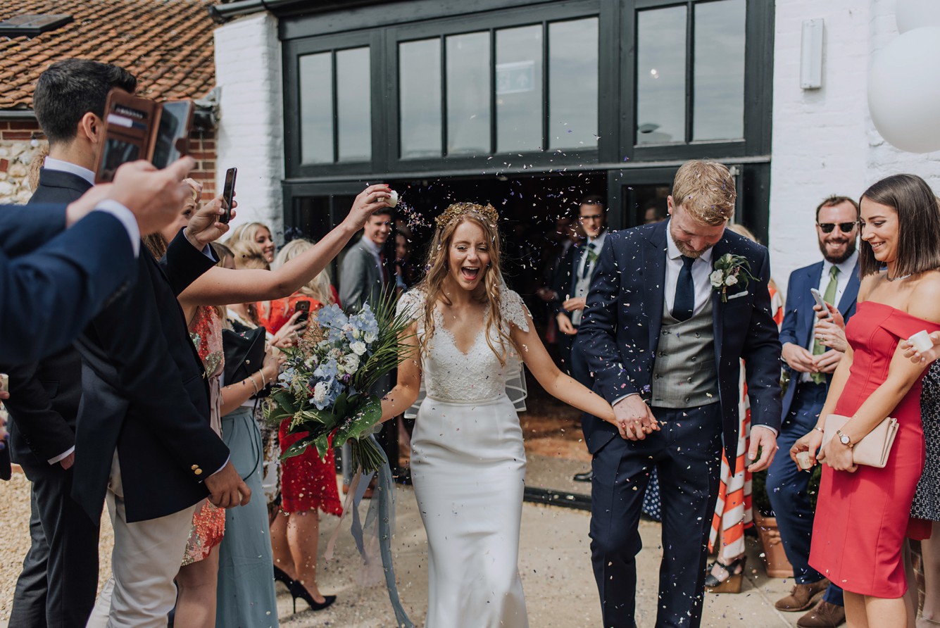33 Stephanie Allin dress Boho Botanical Barn Wedding Norfolk - A Stephanie Allin Dress + Bridesmaids in Needle & Thread for a Botanical, Boho Barn Wedding in Norfolk 33 Stephanie Allin dress Boho Botanical Barn Wedding Norfolk