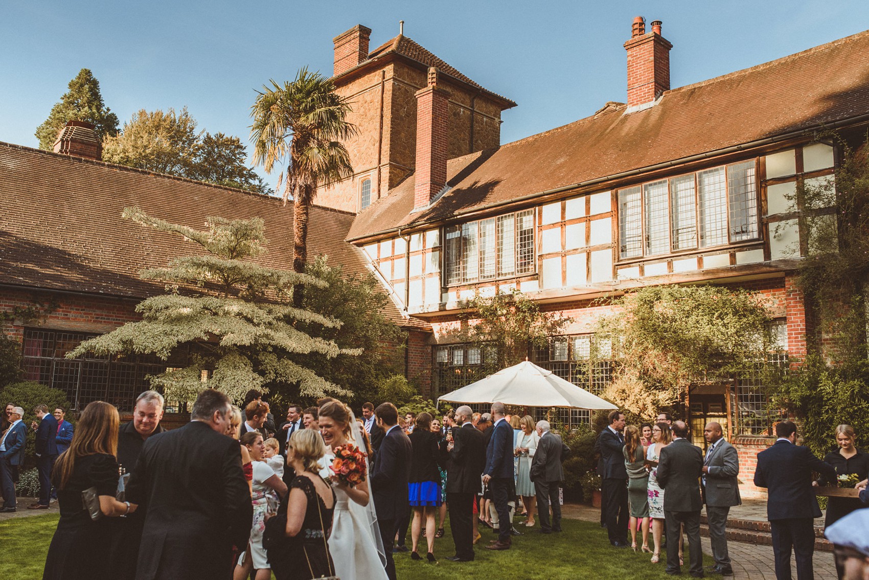 35 Rosa Clara bride Autumn Surrey wedding