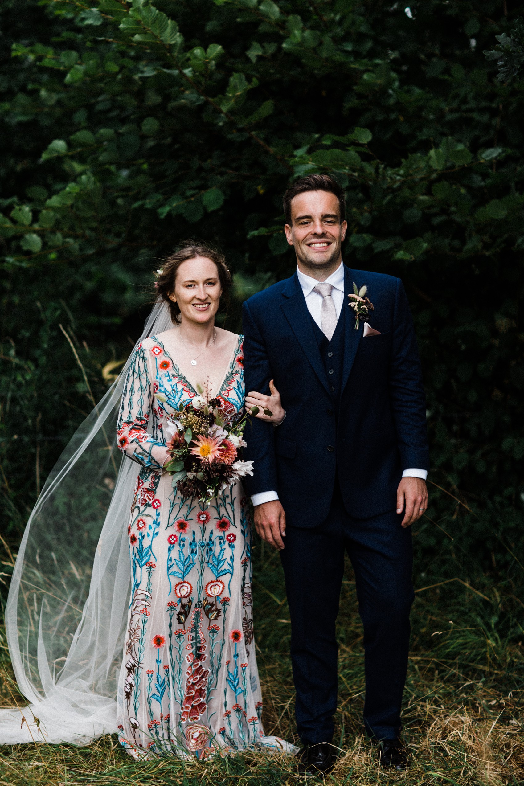 38 Floral Temperley dress garden wedding at home