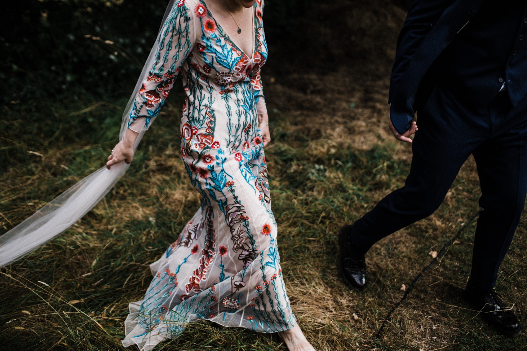 41 Floral Temperley dress garden wedding at home