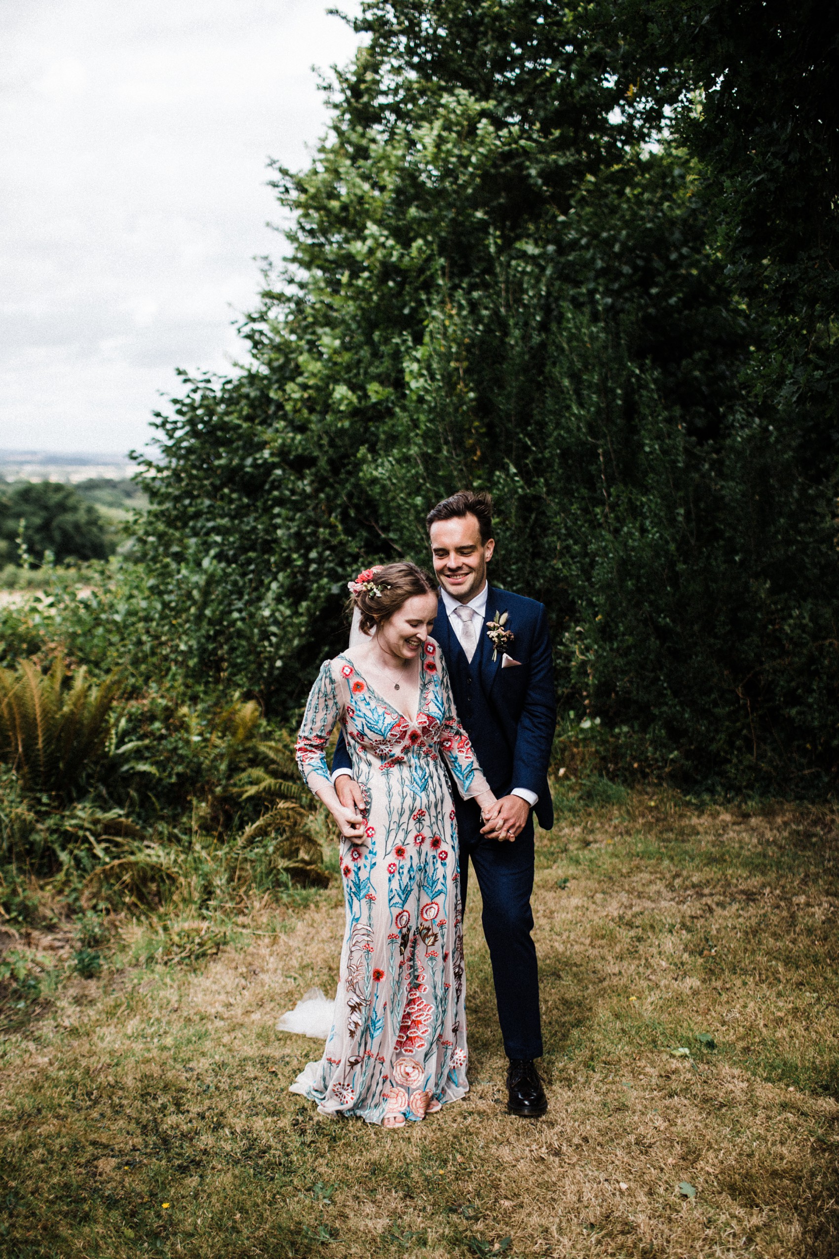 42 Floral Temperley dress garden wedding at home