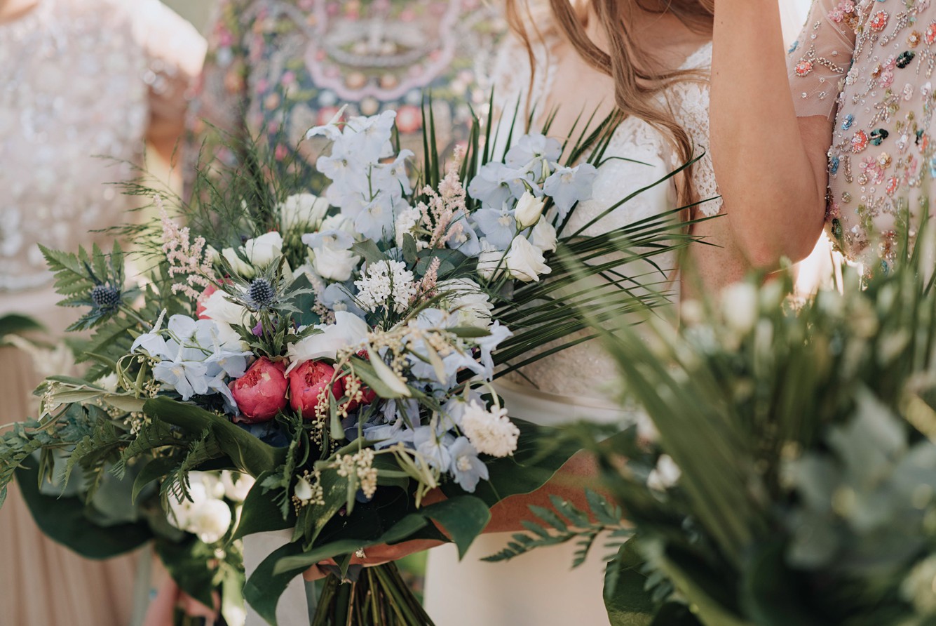 47 Stephanie Allin dress Boho Botanical Barn Wedding Norfolk - A Stephanie Allin Dress + Bridesmaids in Needle & Thread for a Botanical, Boho Barn Wedding in Norfolk 47 Stephanie Allin dress Boho Botanical Barn Wedding Norfolk