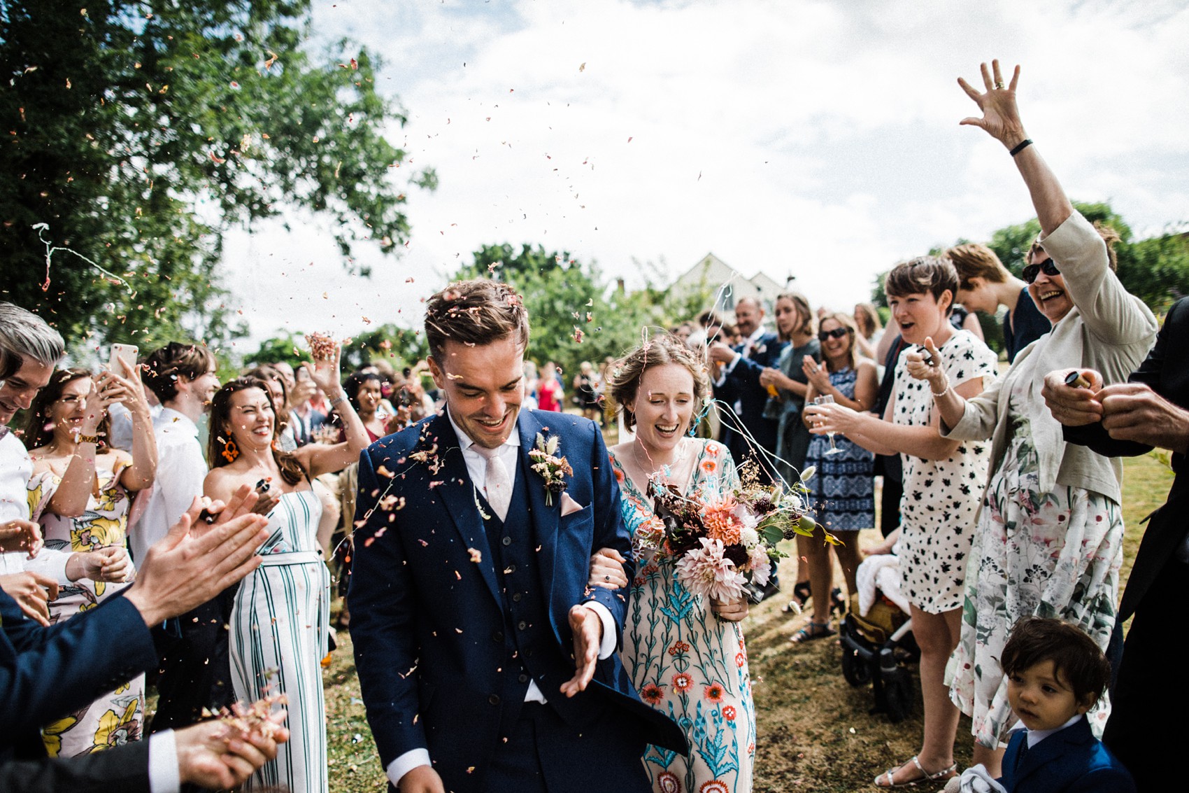 49 Floral Temperley dress garden wedding at home