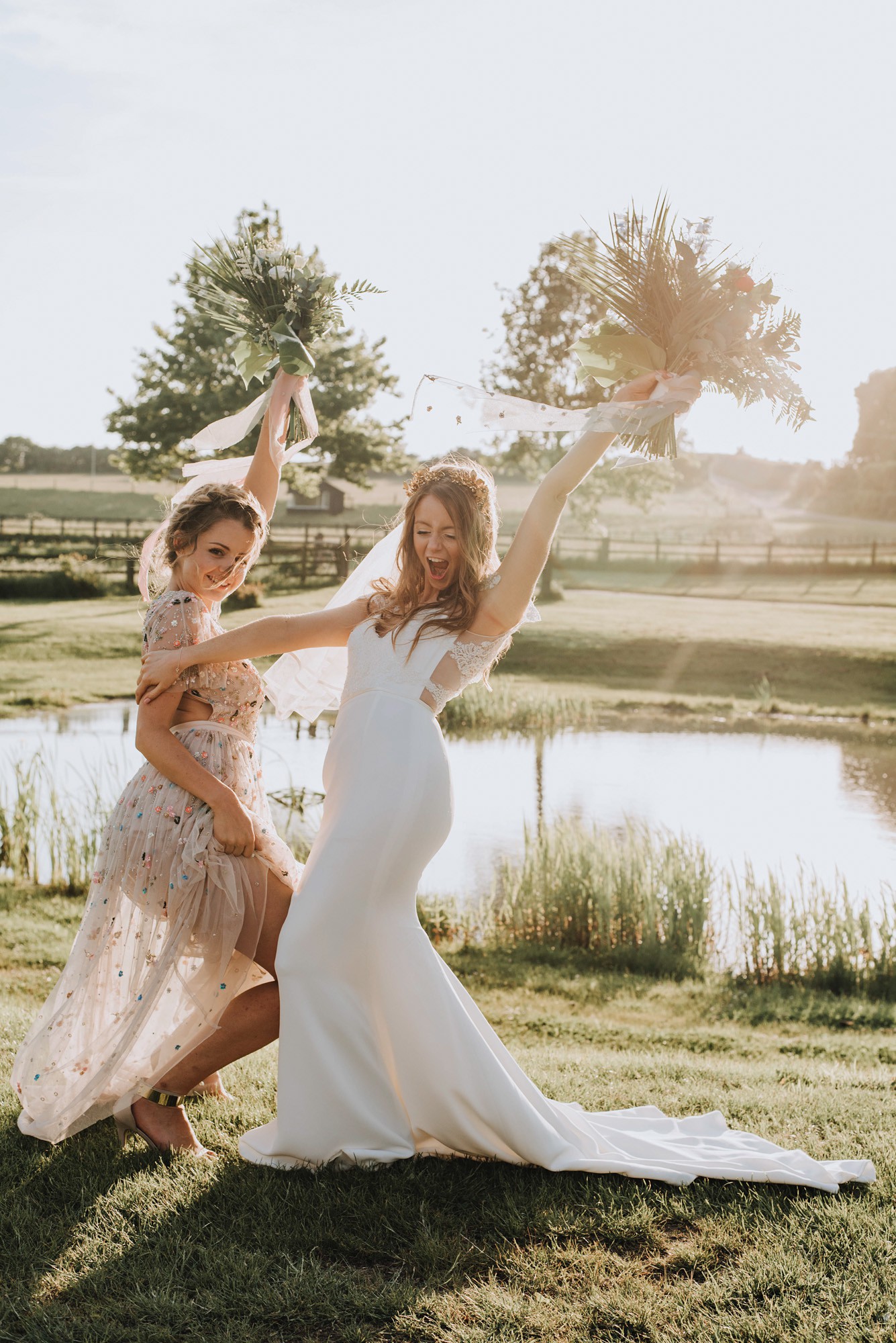 49 Stephanie Allin dress Boho Botanical Barn Wedding Norfolk - A Stephanie Allin Dress + Bridesmaids in Needle & Thread for a Botanical, Boho Barn Wedding in Norfolk 49 Stephanie Allin dress Boho Botanical Barn Wedding Norfolk