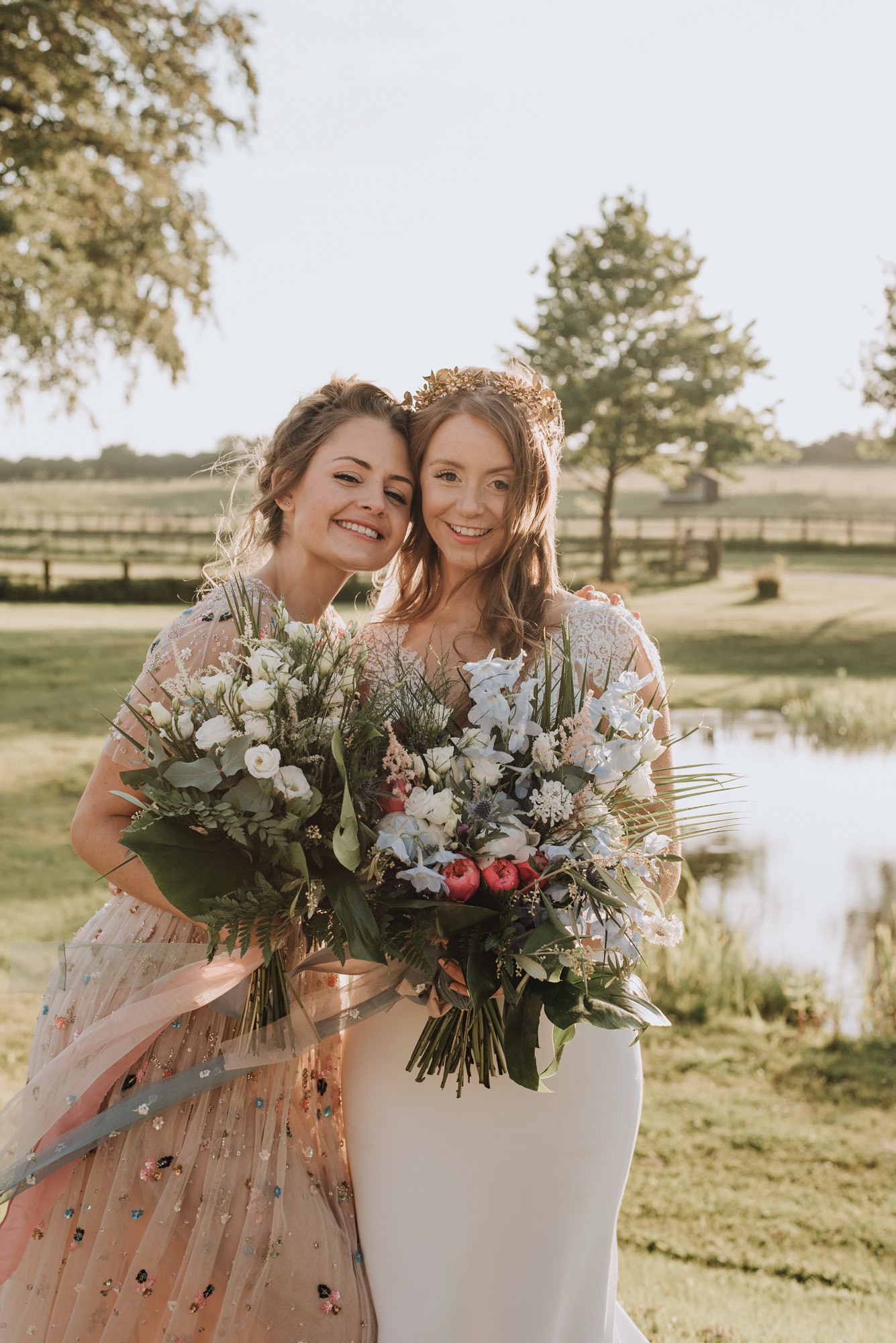50 Stephanie Allin dress Boho Botanical Barn Wedding Norfolk - A Stephanie Allin Dress + Bridesmaids in Needle & Thread for a Botanical, Boho Barn Wedding in Norfolk 50 Stephanie Allin dress Boho Botanical Barn Wedding Norfolk