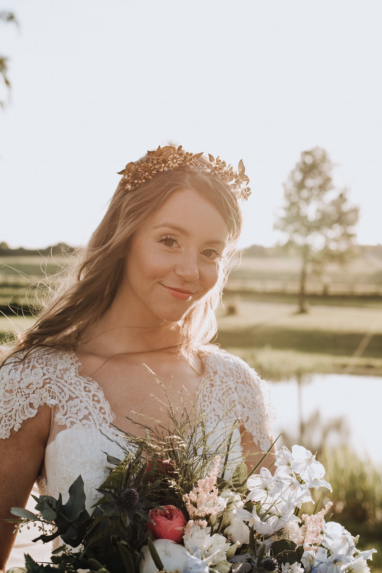 51 Stephanie Allin dress Boho Botanical Barn Wedding Norfolk - A Stephanie Allin Dress + Bridesmaids in Needle & Thread for a Botanical, Boho Barn Wedding in Norfolk 51 Stephanie Allin dress Boho Botanical Barn Wedding Norfolk