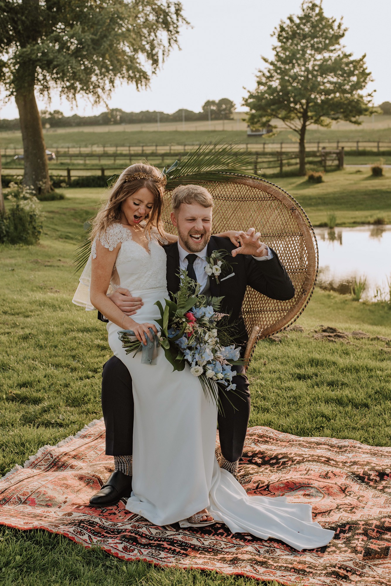 56 Stephanie Allin dress Boho Botanical Barn Wedding Norfolk - A Stephanie Allin Dress + Bridesmaids in Needle & Thread for a Botanical, Boho Barn Wedding in Norfolk 56 Stephanie Allin dress Boho Botanical Barn Wedding Norfolk
