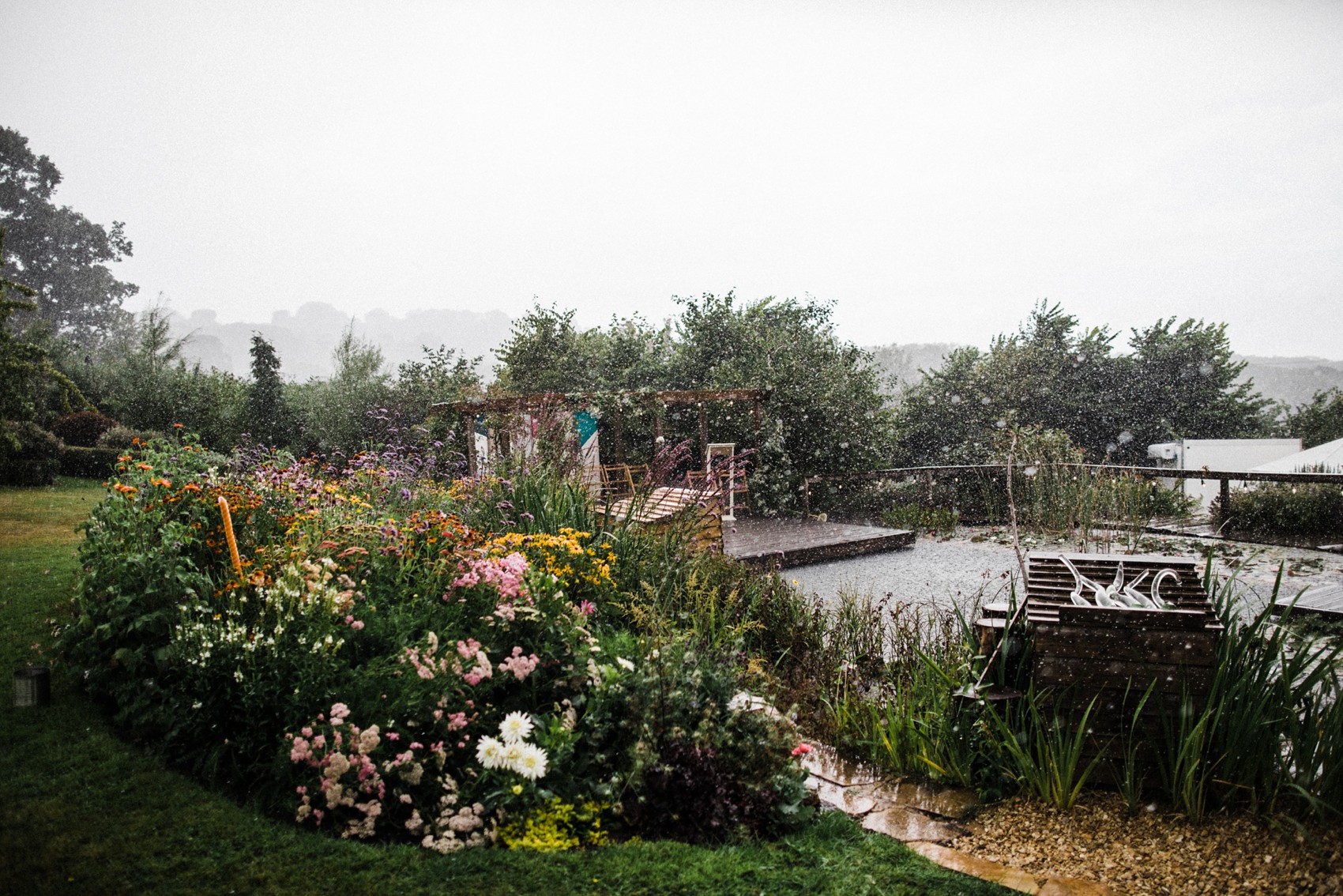 58 Floral Temperley dress garden wedding at home