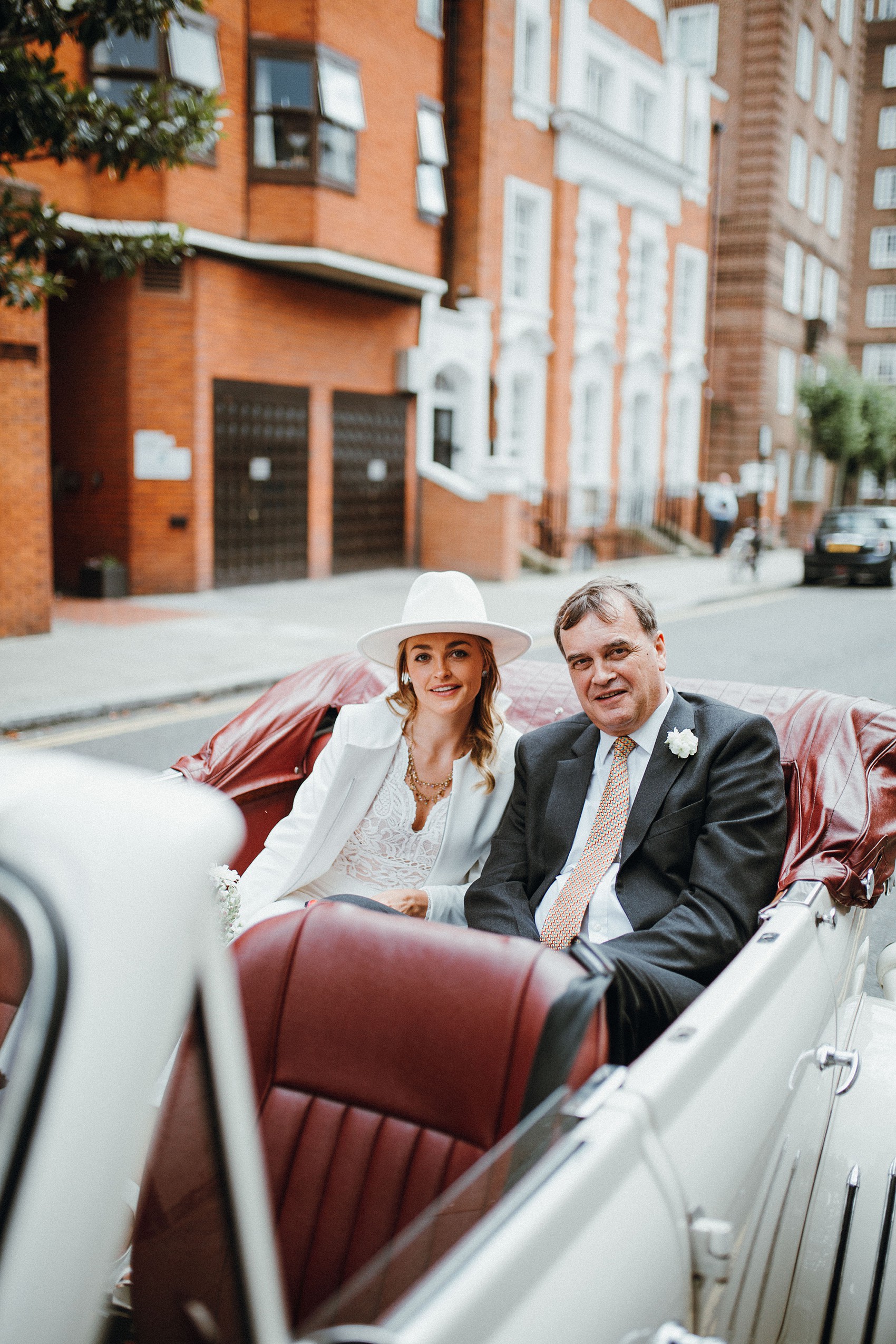 6 Bride in trousers fedora