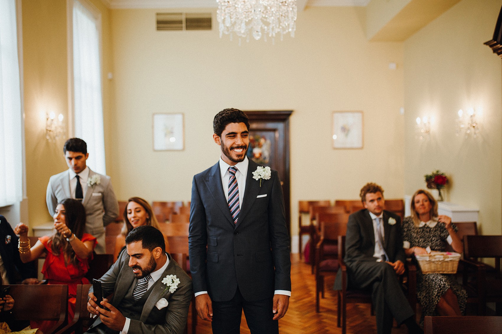 8 Bride in trousers fedora