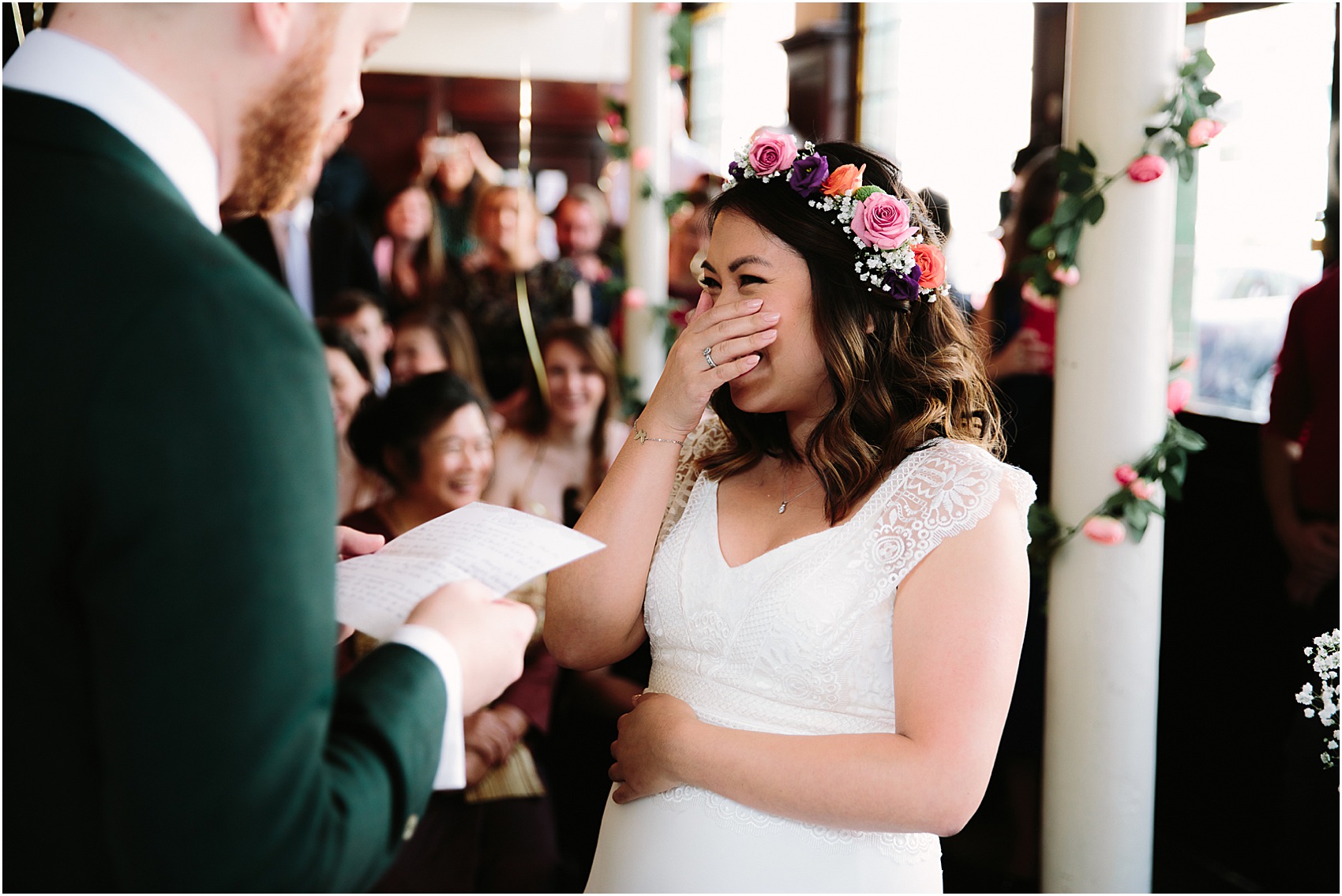 Colourful Multicultural London pub wedding 18 - A Tinder Couple & Their Colourful, Modern + Multicultural London Pub Wedding Colourful Multicultural London pub wedding 18