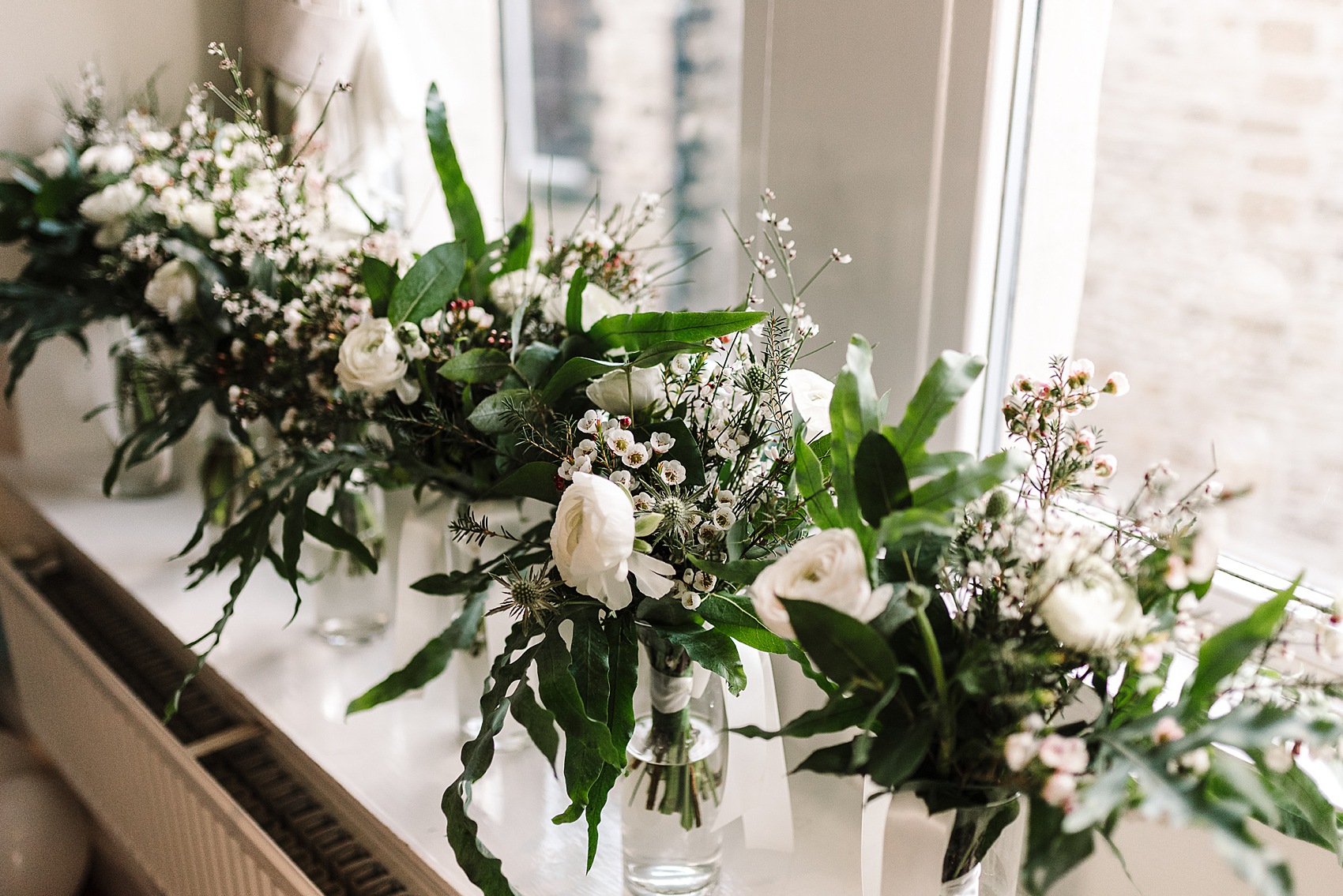 Justin Alexander bride winter barn wedding 1