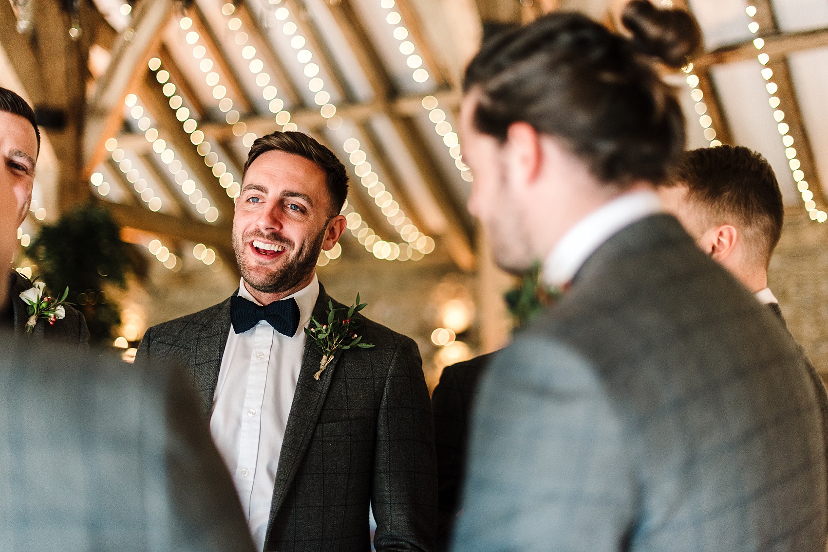 Justin Alexander bride winter barn wedding  - Justin Alexander Modern Bridal Elegance for a Lovely Winter Barn Wedding In Yorkshire