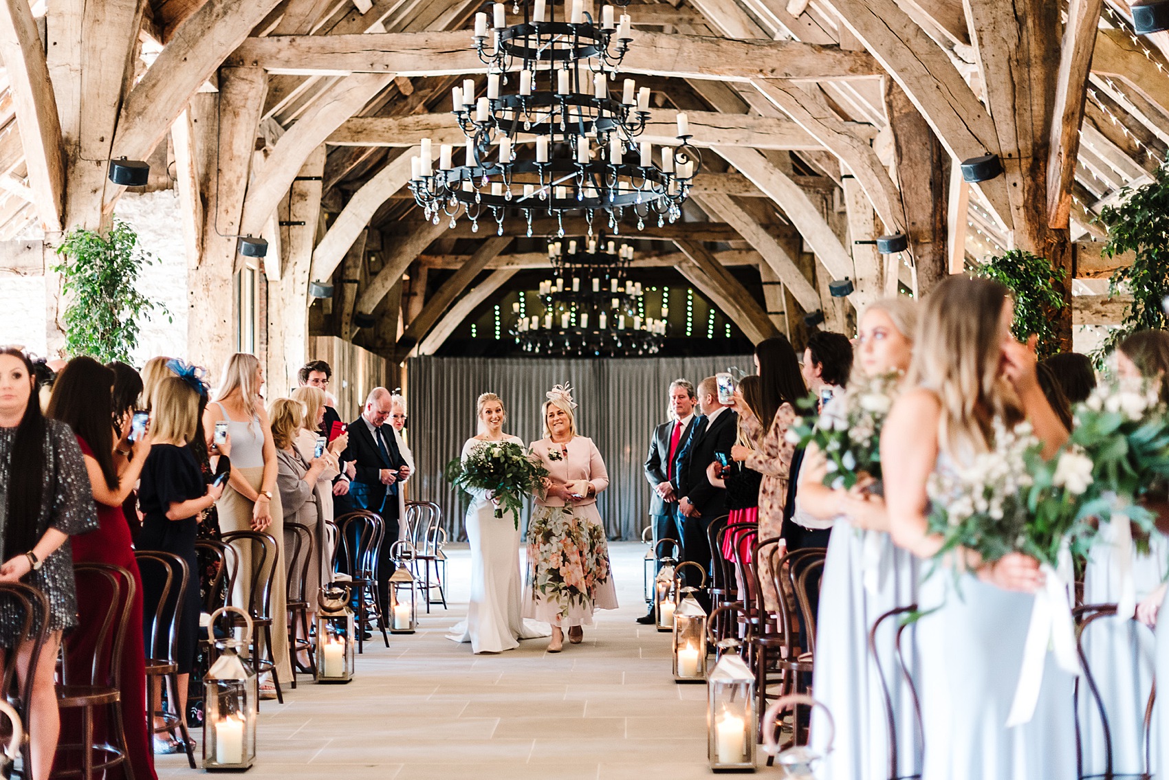 Justin Alexander bride winter barn wedding  - Justin Alexander Modern Bridal Elegance for a Lovely Winter Barn Wedding In Yorkshire