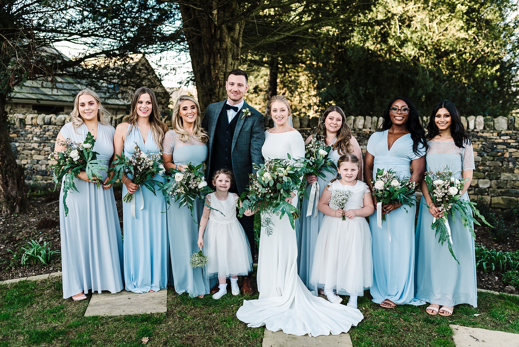 Justin Alexander bride winter barn wedding  - Justin Alexander Modern Bridal Elegance for a Lovely Winter Barn Wedding In Yorkshire