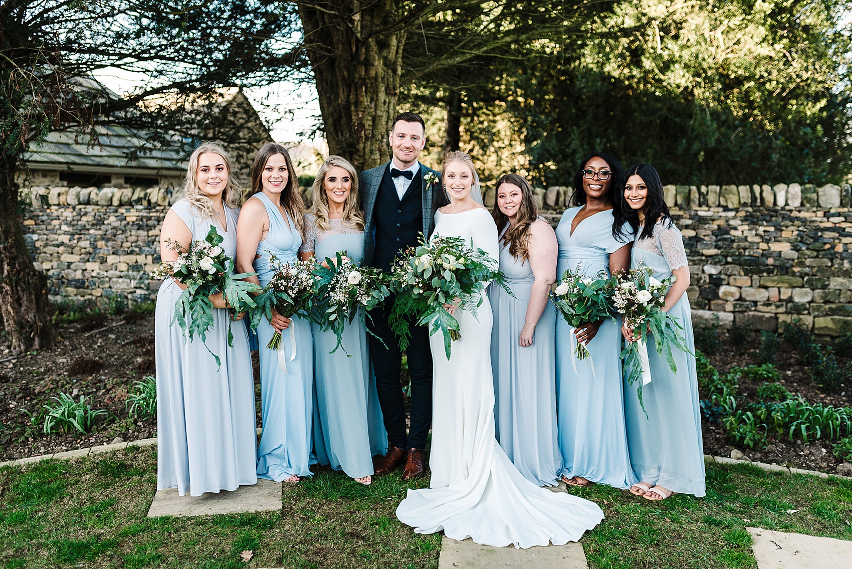 Justin Alexander bride winter barn wedding 25