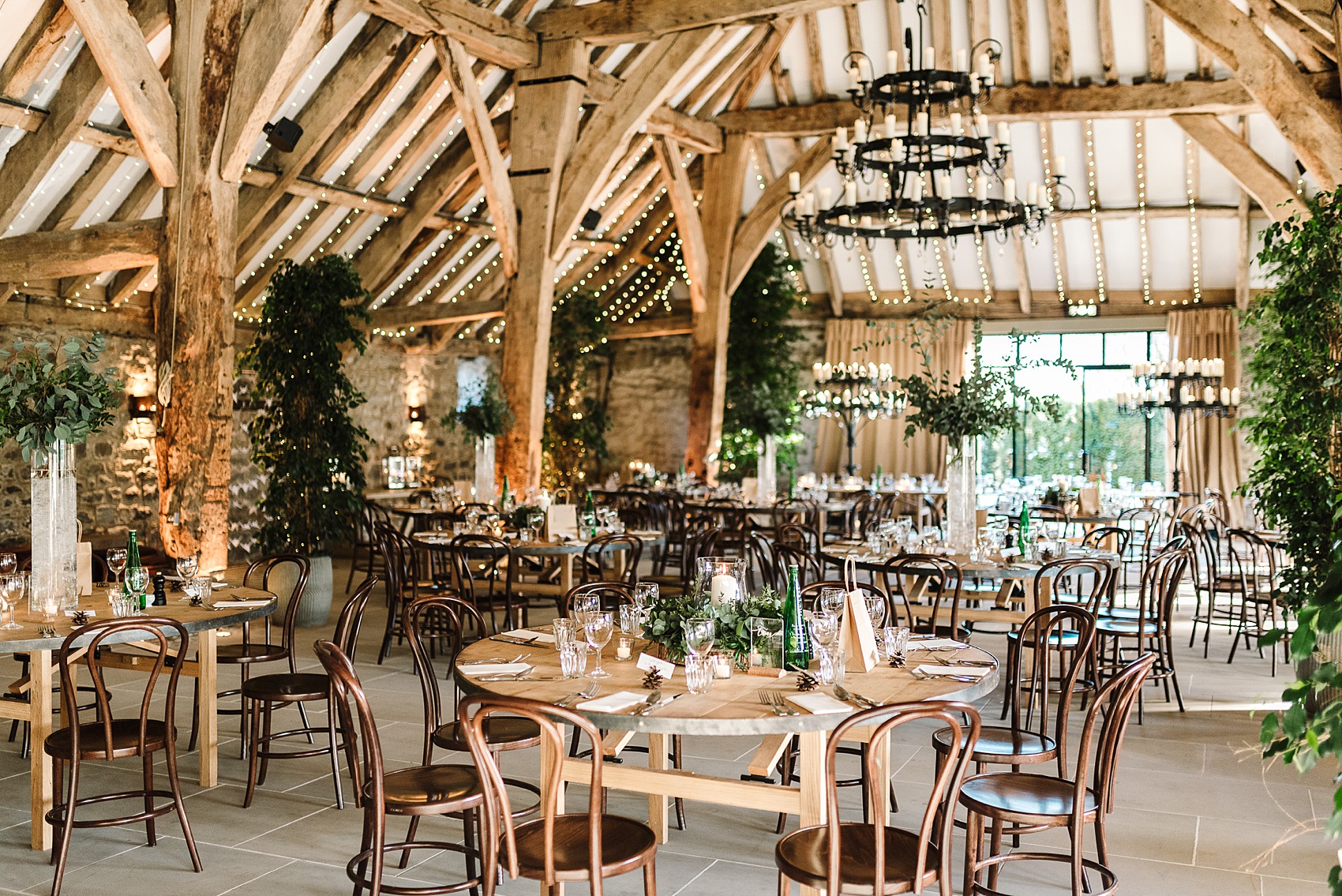 Justin Alexander bride winter barn wedding 29