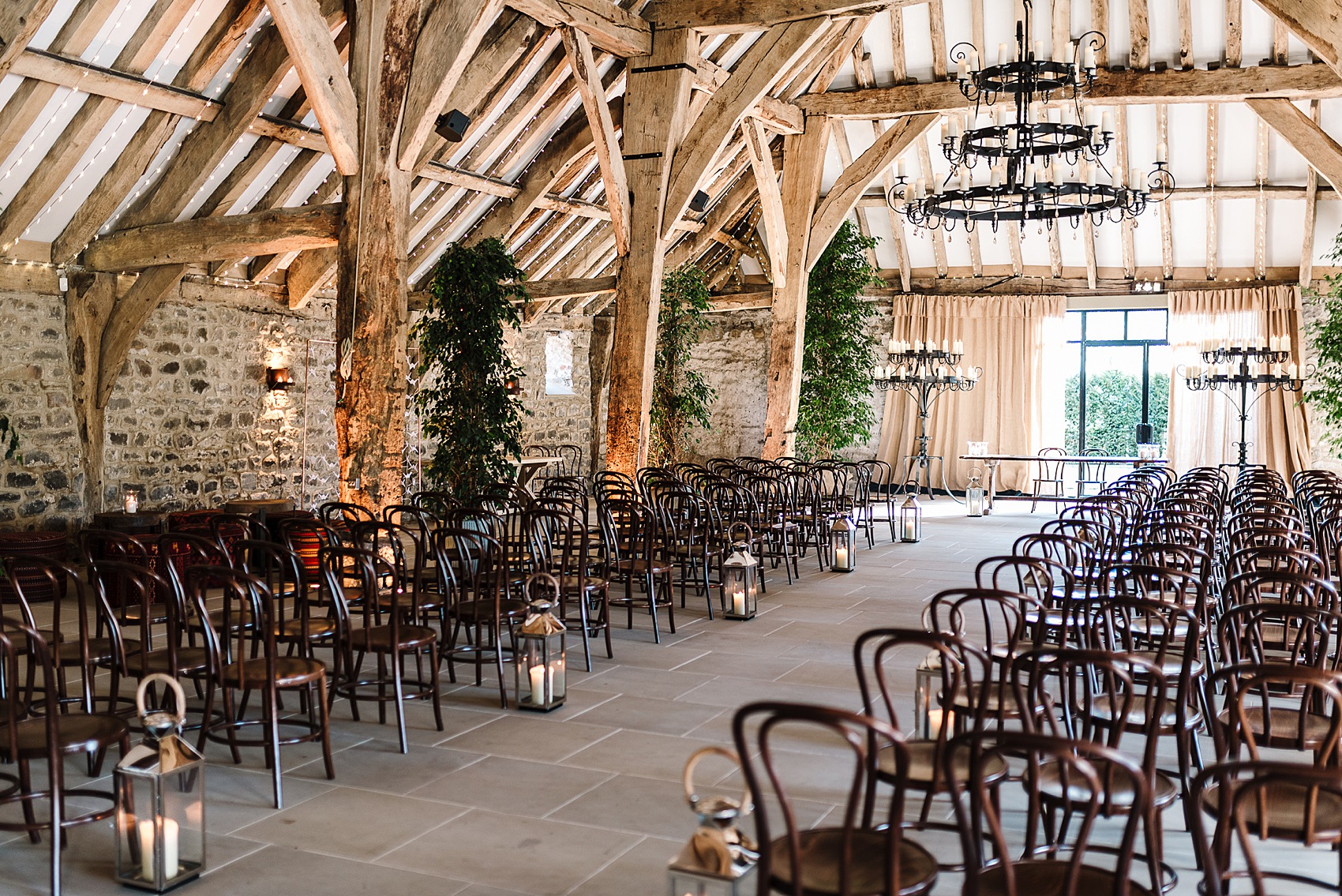 Justin Alexander bride winter barn wedding 6