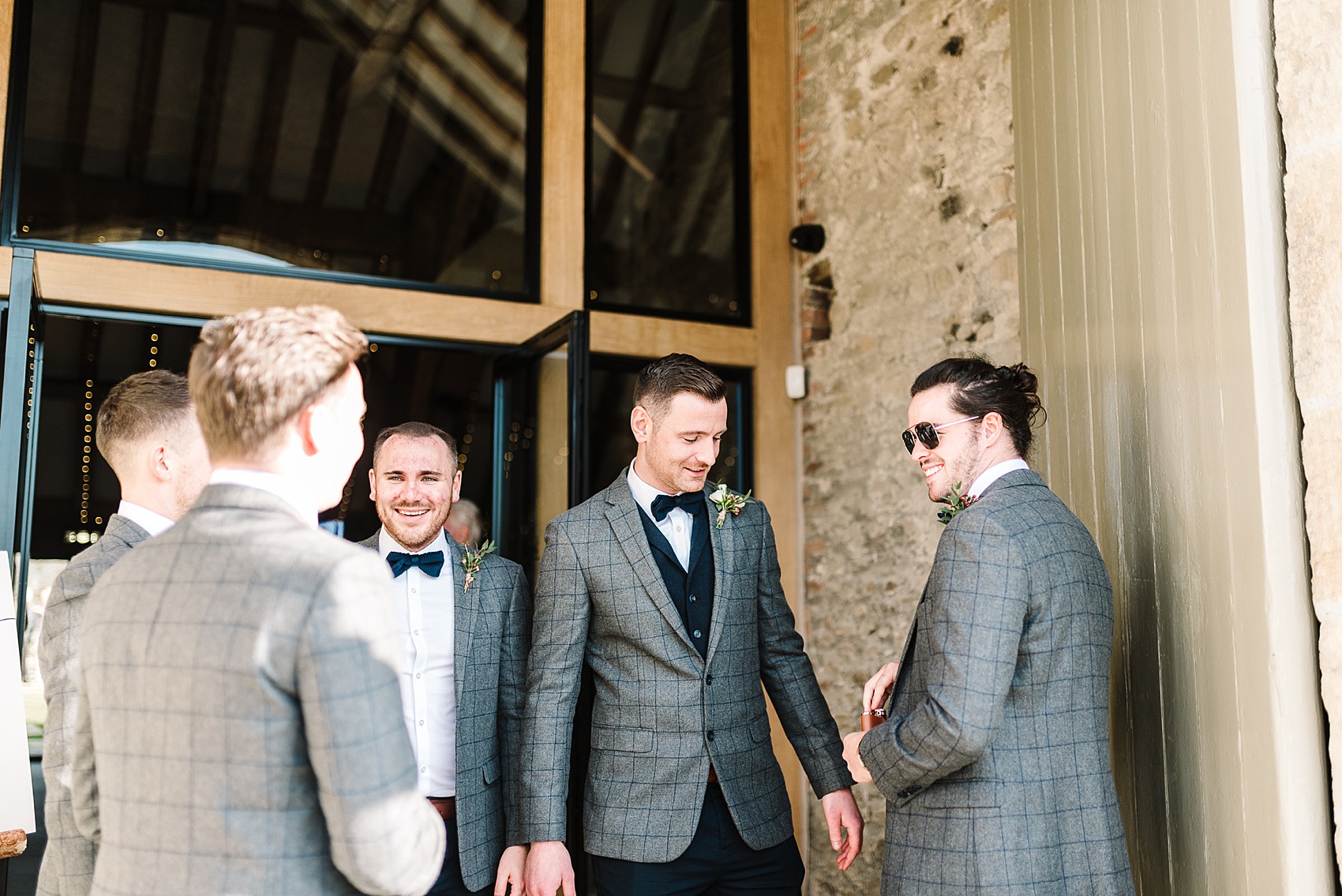 Justin Alexander bride winter barn wedding 8