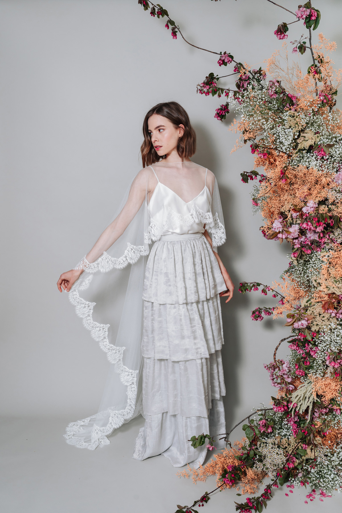 Kate Beaumont  HR  Hyacinth skirt Primrose cami - Kate Beaumont, Sheffield + Yorkshire Independent Wedding Dress Designer: Effortless Modern Bridal Elegance